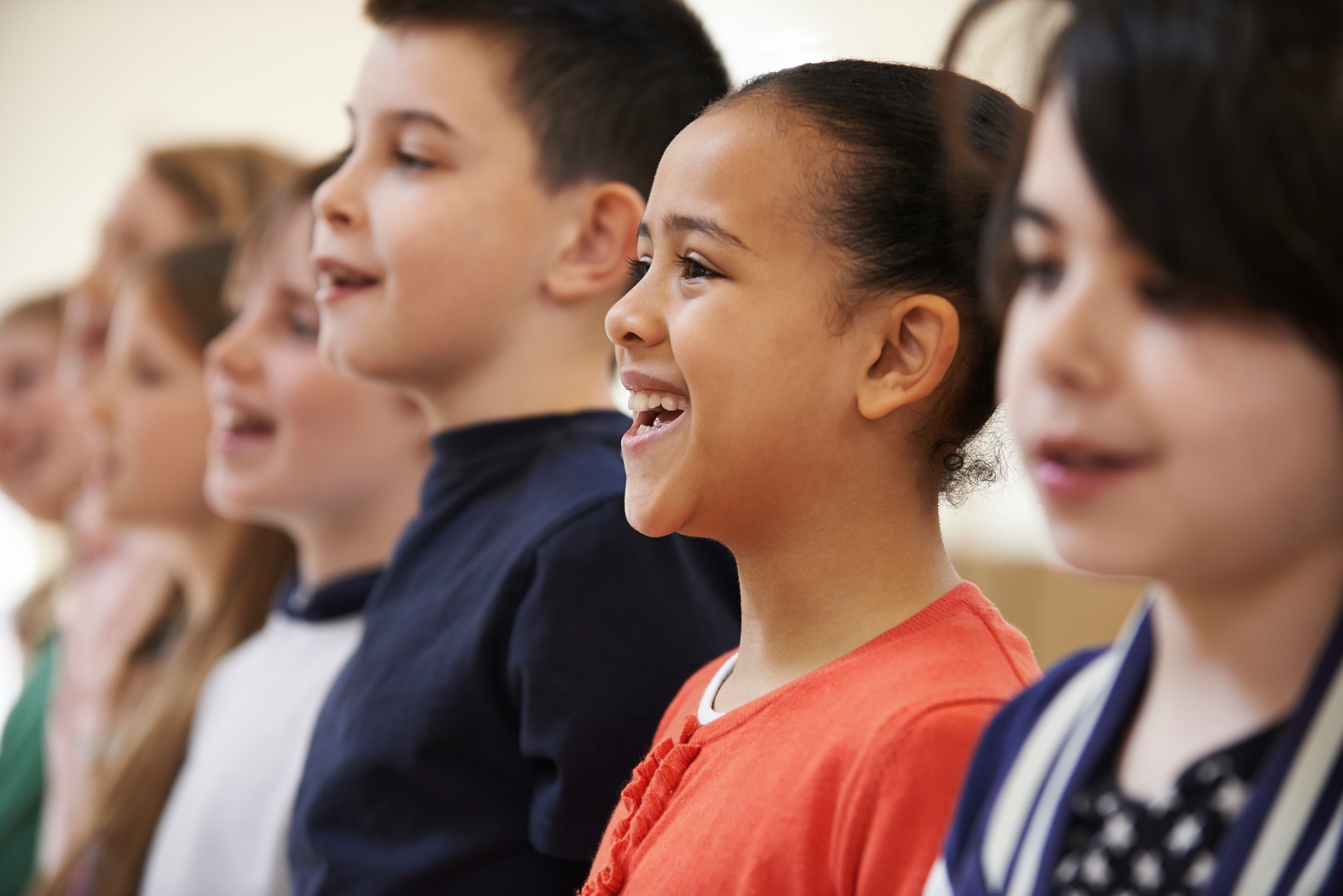 Children singing