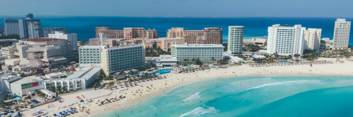 Beaches and hotels in Cancun Mexico