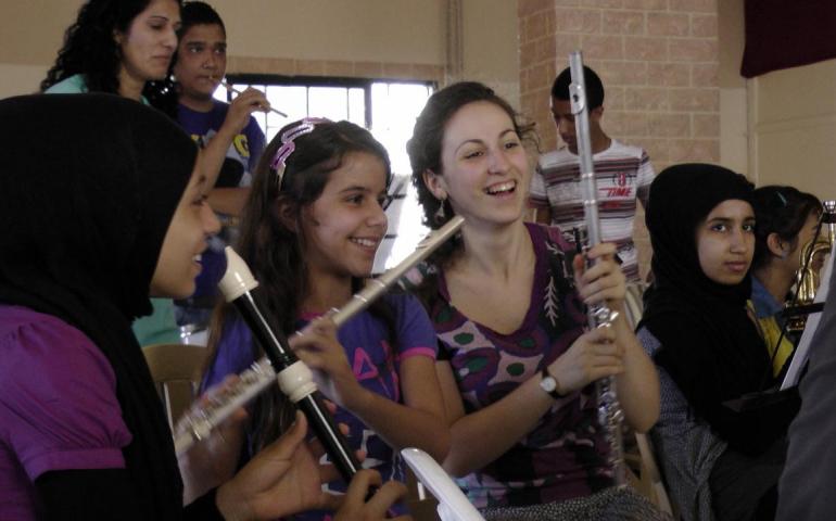 IMC community music activities with Palestinian refugees in Lebanon