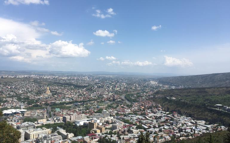 View of Tbilisi from above