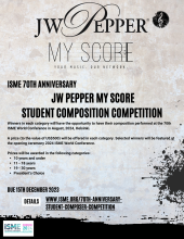 JW Pepper My Score Student Composition Competition Poster