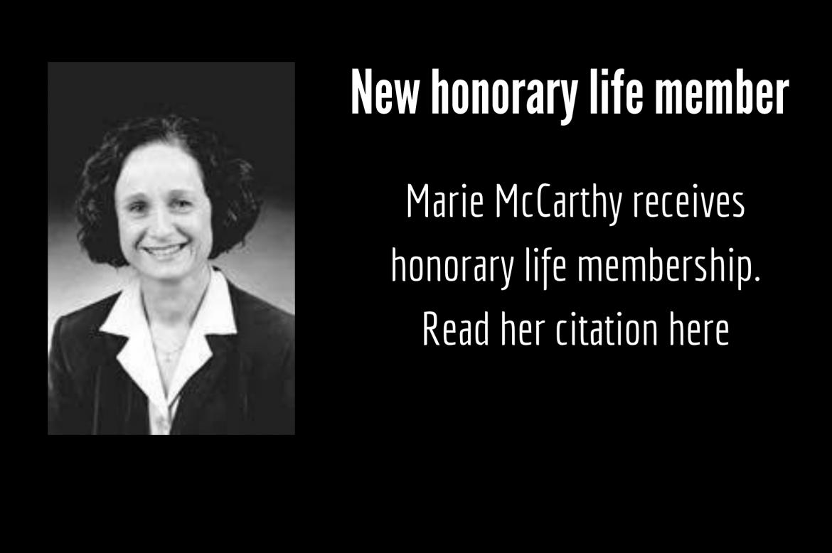 Marie McCarthy black and white photo