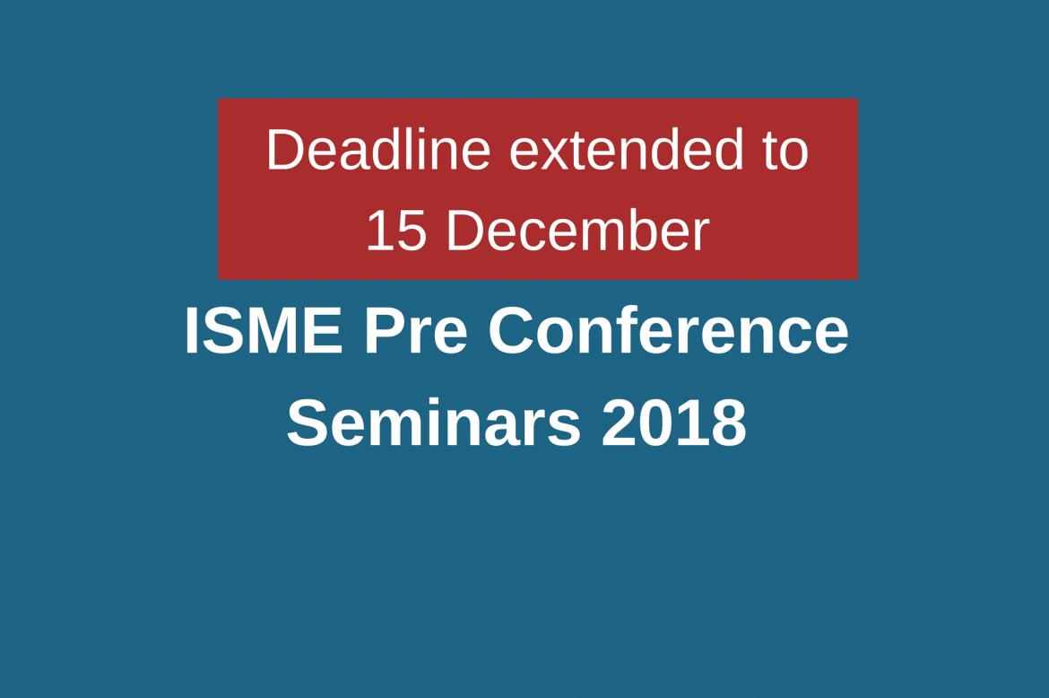 Pre conference seminars call for presenters extended to 15 December
