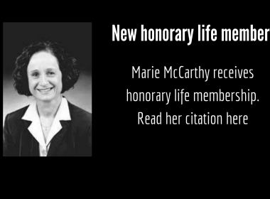 Marie McCarthy black and white photo